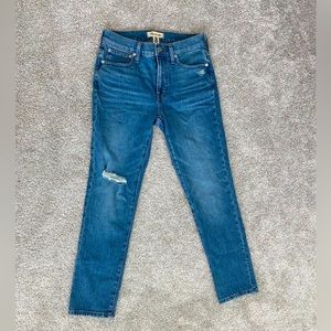 NWOT Madewell Midrise Jean Knee Ripped